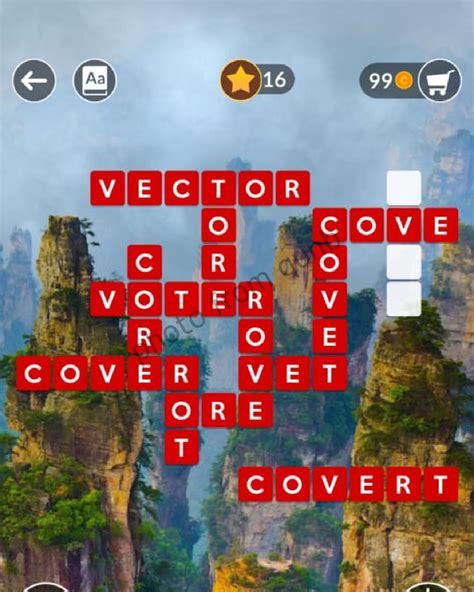 Wordscapes Level 160, Pillar 16 Answers .